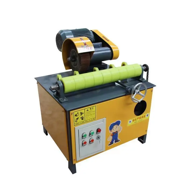 Automatic Tabletop External Polishing Machine for Small Aluminum Iron Stainless Steel Tubes with Wire Drawing