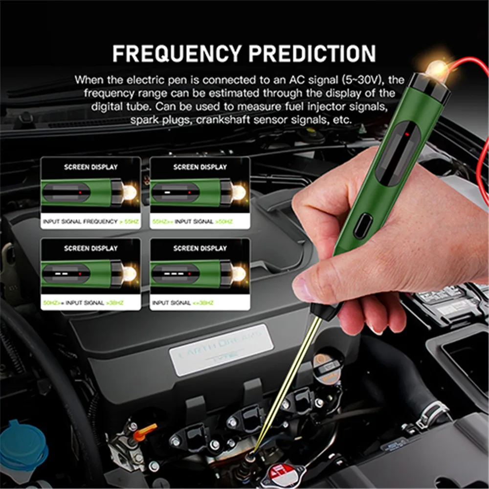 JDiag P50 Tester per circuiti elettrici per Auto sonda di alimentazione 5V-30V Display digitale lampada Test di tensione penna Topdiag P50 strumento