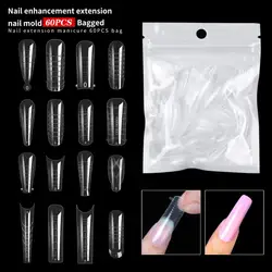 Dual Forms Tips Quick Building Gel Mold Nail System Full Cover Tips Nail Extension Forms Top Molds For Build Form