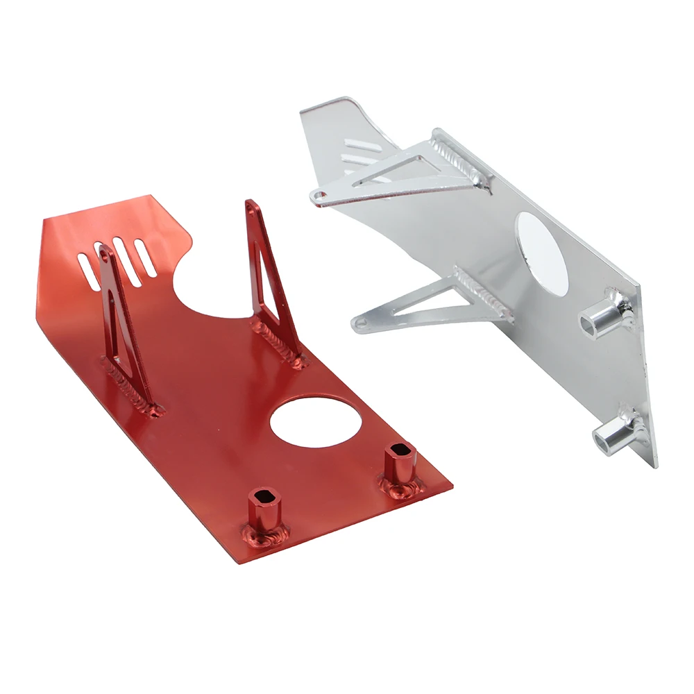 Aluminum Engine Skid Plate Guard Cover Protector For 110cc 125cc Dirt Bike Pit Bike Motorcycle Bottom Chassis Shield Parts