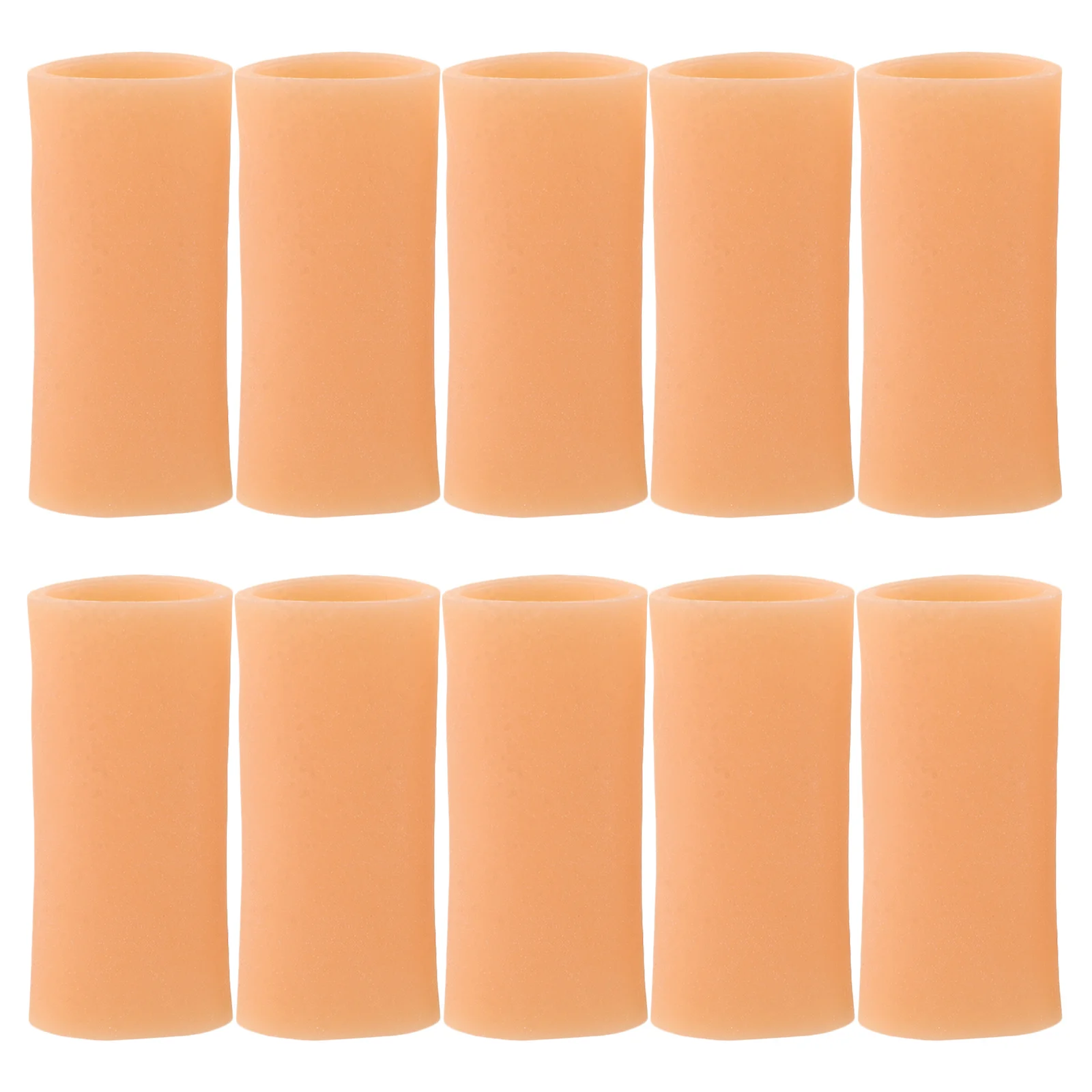 10pcs Silicone Finger Covers Anti-Wear Reusable Protective Sleeve For Joint Hand Protection Portable Finger Protector Typing