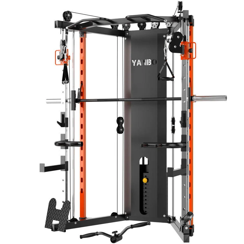YIHUA HP-F70 Commercial Use Steel Squat Bench Press Rack Multi-Functional Smith Machine 70KG Weight Stack Fitness Equipment