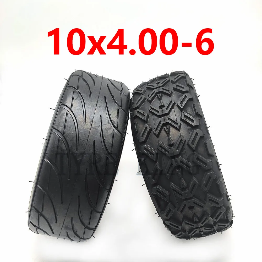 High Quality 10X4.00-6 Tubeless Tyre for Harley Electric Citycoco Scooter Go Karts ATV Quad Bike 10*4.00-6 Vacuum Off-Road Tire