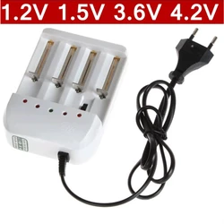 1.2V 1.5V 3.6V 4.2V 1.5A Smart Charger 4 Slots Rechargeable Battery Charge For Lithium Battery AA AAA Nicd Nimh EU US Plug
