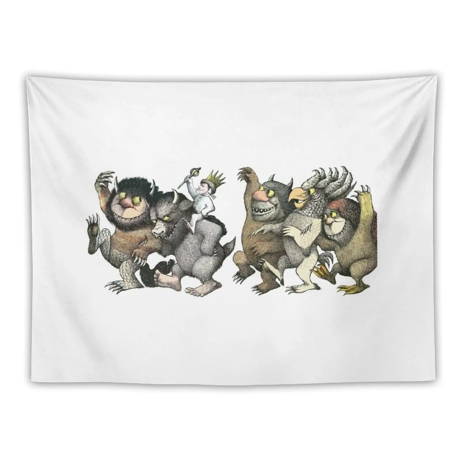 

Wild Things Romp Graphic Tapestry Decorations For Your Bedroom Room Decor Aesthetic Tapestry