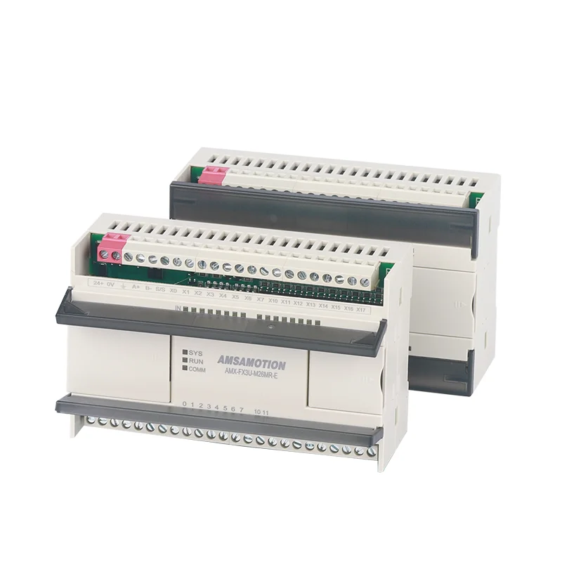 AMX-FX3U-M26MR-E M26MT-E aggiornamento PLC sostituire per Mitsubishi MELSEC PLC 4AI/2AO MODBUS analogico