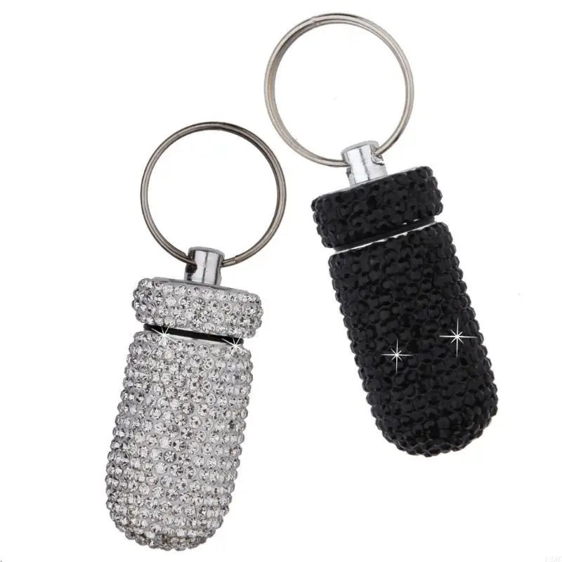 Waterproof Tablet Storage Keychain Functional Rhinestones Adorned Tablet Carriers Keychain for Travel and Everyday
