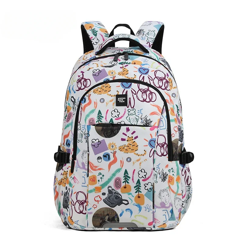 Fashion Printing Shoulders Backpack for Women Large Capacity Waterproof Travel Backpack Teen Students Schoolbag Laptop Backpacks