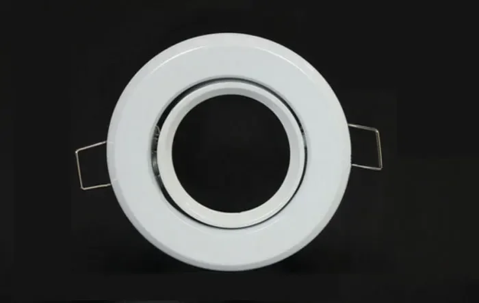 NEW 4-Piece Brushed MR11 Light Kit with 50mm 60mm Hole Recessed GU4 Satin Face Down Light Fixture Shell Accessories