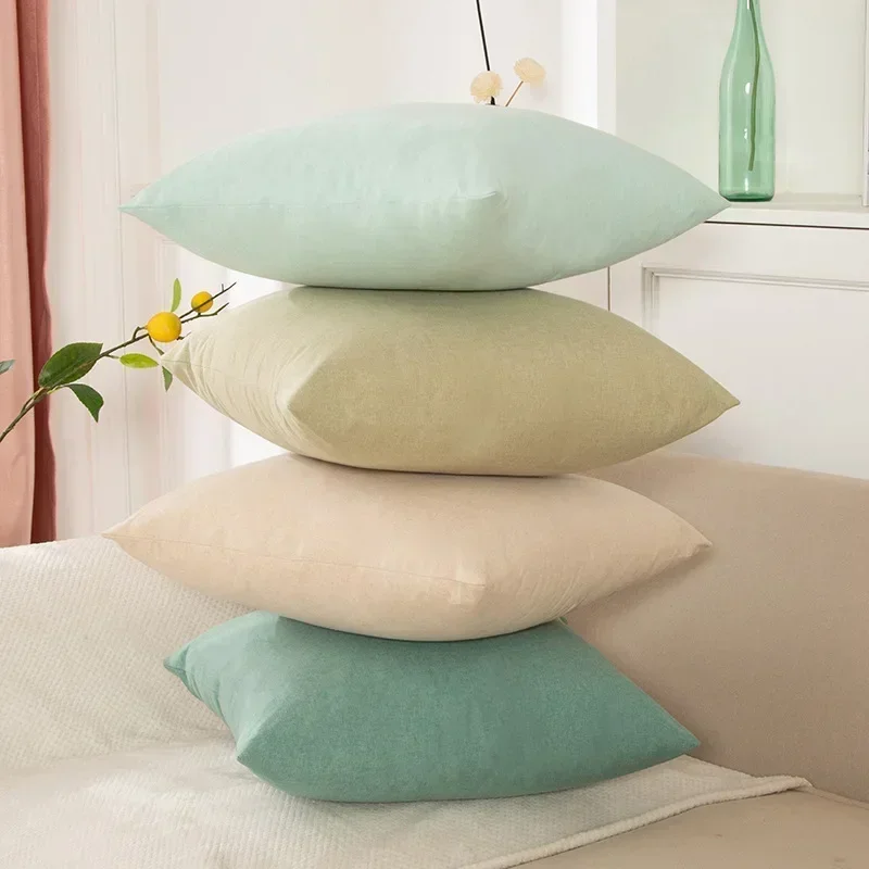 

Candy Color Cushion Cover Solid Color Pillow Case Cover Decorative Pillowcase Seat Car Cushion Cover Pillow Case Home Supply 카트