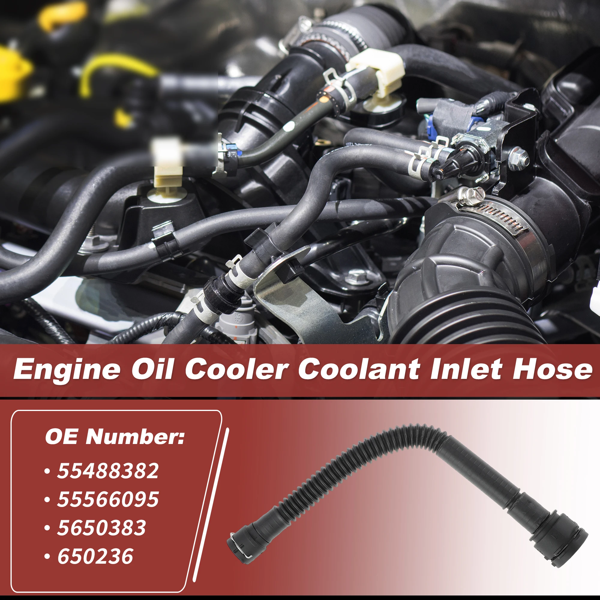 

UXCELL No.55488382 Engine Oil Cooler Coolant Inlet Hose for OPEL Cascada 2.0 CDTI 13-15