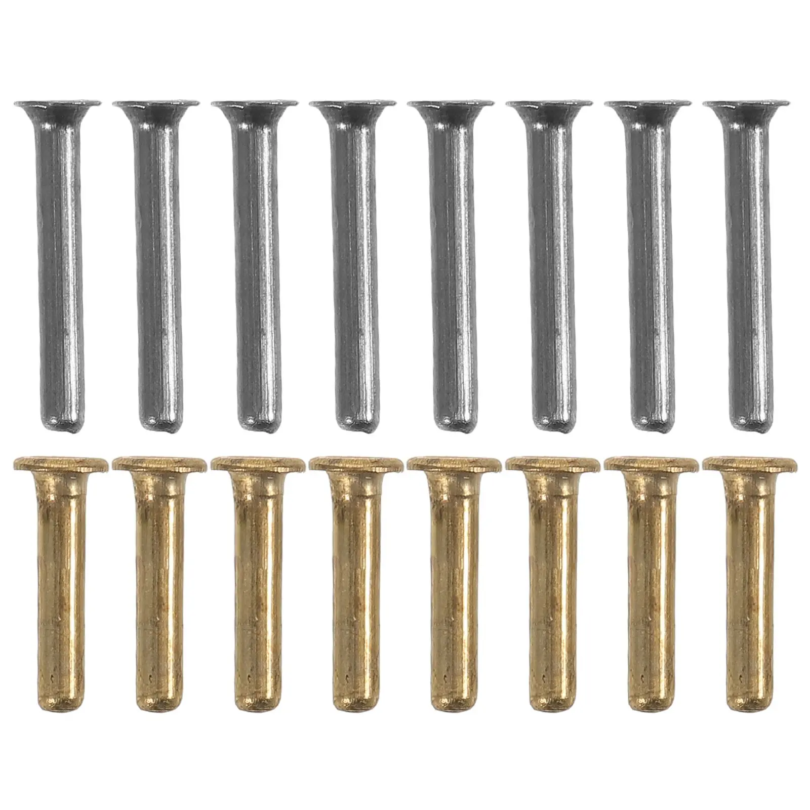 

16 Pcs Umbrella Rivets Lightweight Compact Repair Kit for Folding Three Fold Umbrellas Alloy Pins Rib Connectors