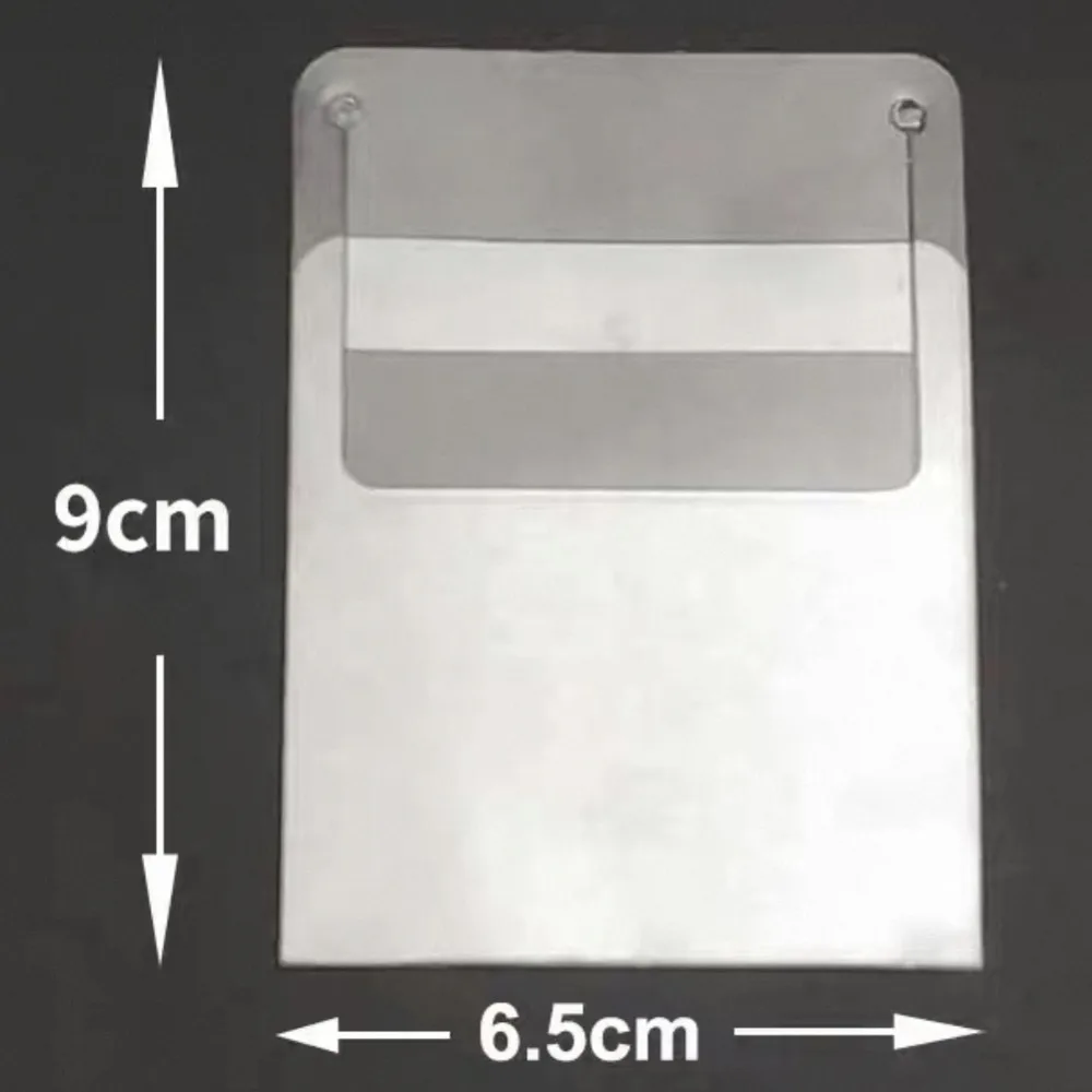 20pcs Transparent PVC Shelf Insert Cards, Price Tags for Store Supermarket Retail Product Display