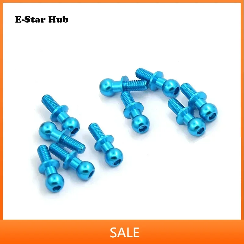 

10Pcs M3 Metal Hex Ball Head Screws for Tamiya TT01 TT02 Sakura D5 1/10 RC Drift Car Spare Parts Universal
