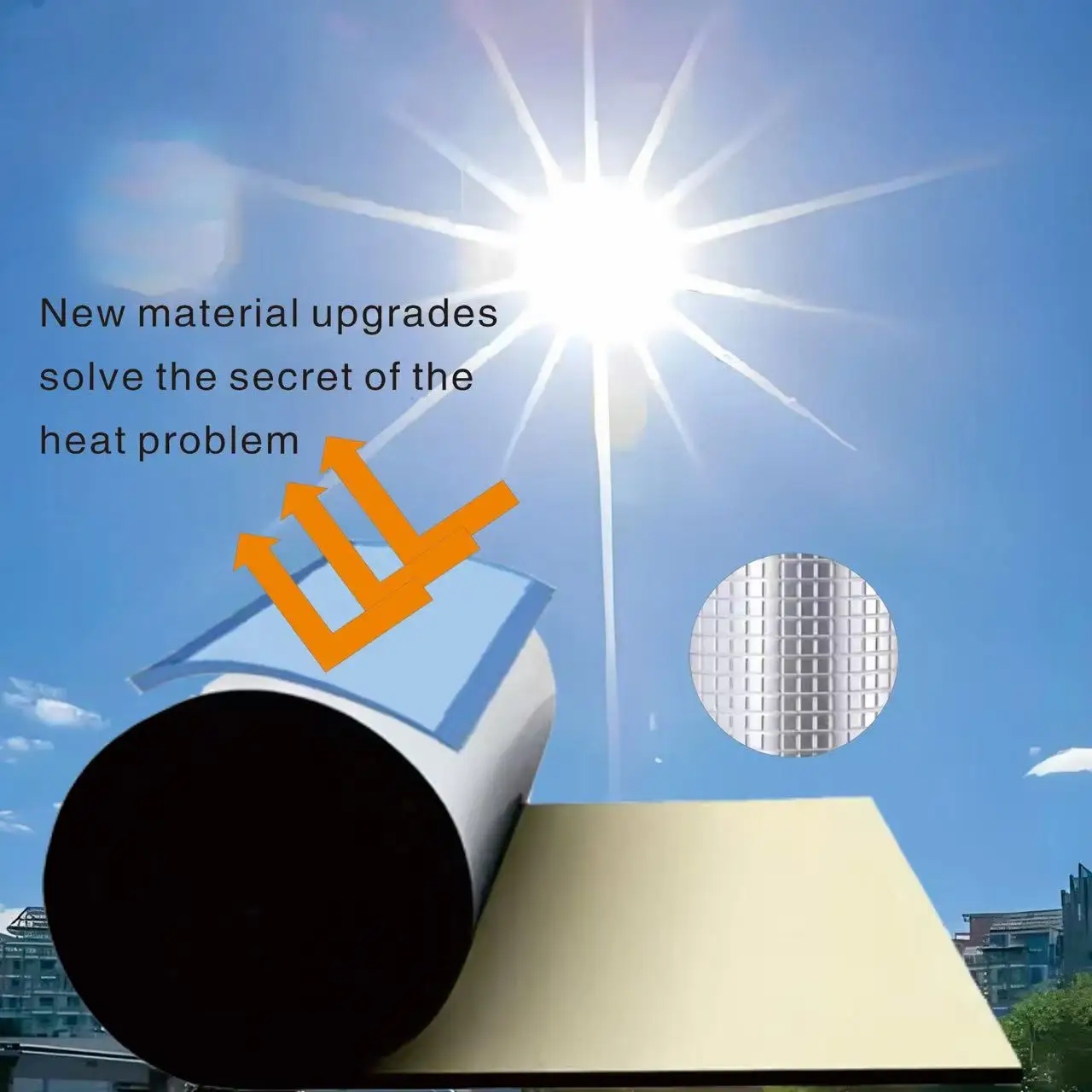 1 шт., 500 см x 50 см x 1 см, теплоизоляционный звукоизоляционный материал для автомобилей, лодок, стен, труб, укрытий для домашних животных-универсальный изолятор