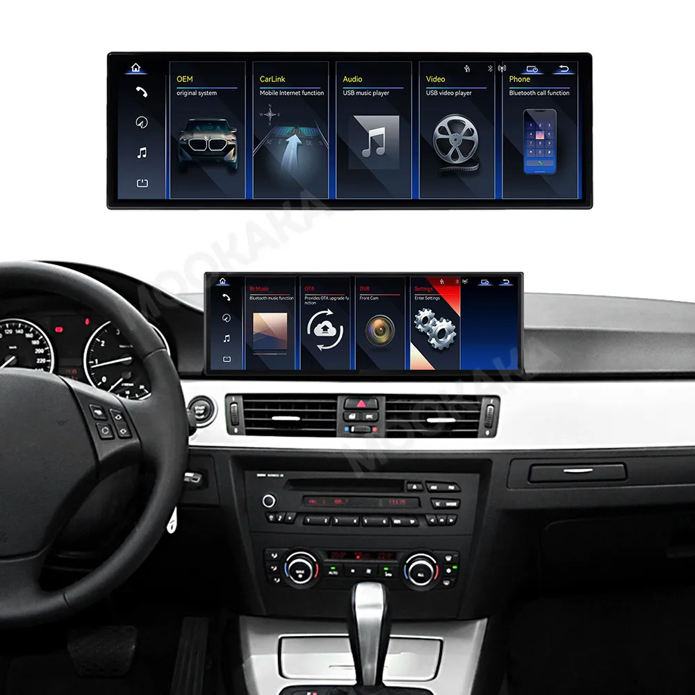 14.9inch HD Touch Screen Linux CarPlay FOR BMW 3 Series E90 E91 E92 E93 CIC CCC 2004 - 2011 Car Radio GPS navi multimedia player