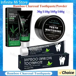 Bamboo Charcoal Toothpaste Whitening Teeth Activated Carbon Removing Yellow Teeth Cleaning Tooth Stain Oral Fresh Tooth Care