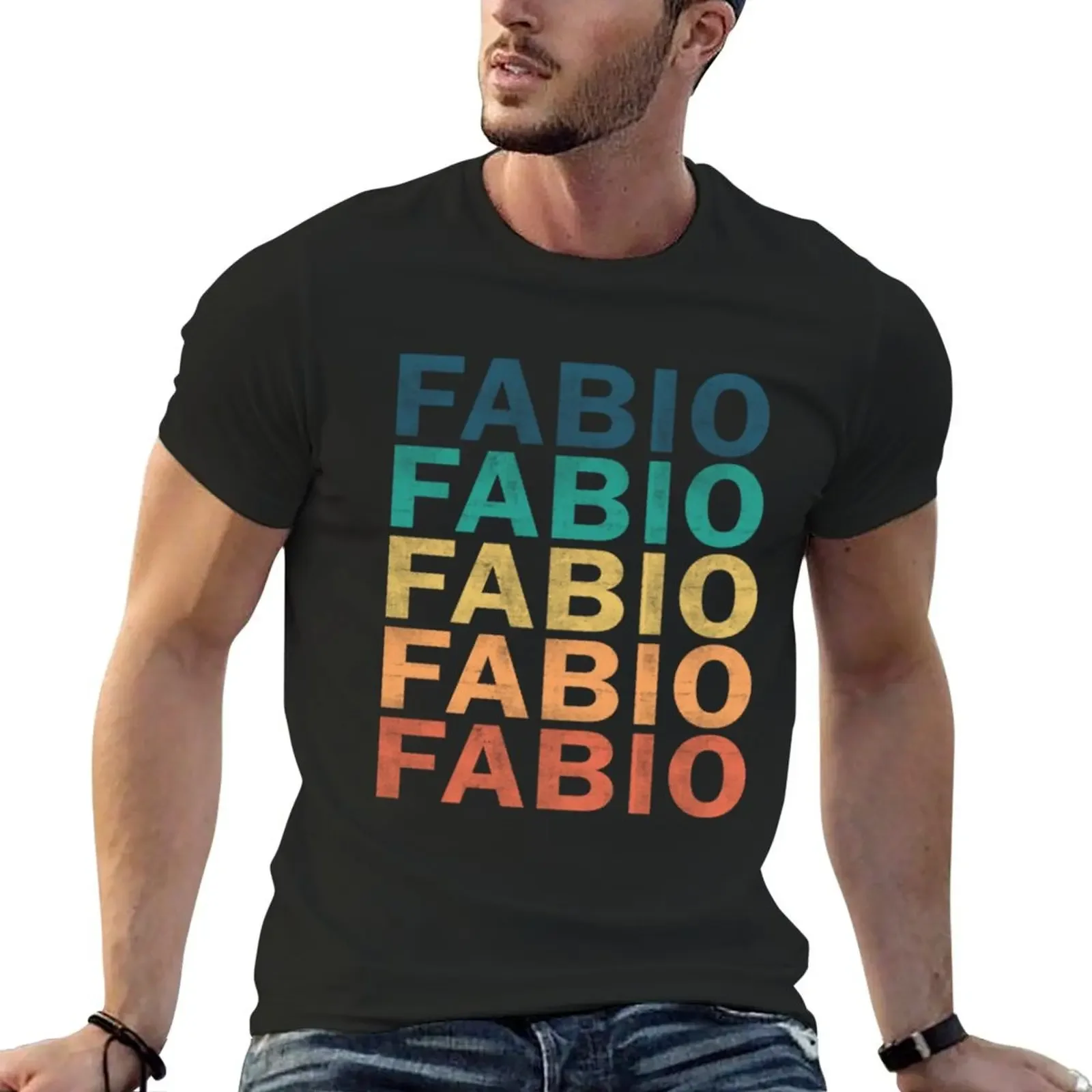

Fabio Fabio Name Fabio Vintage Retro Name Gift Item Tee T-Shirt heavyweights essential t shirt designer t shirt men