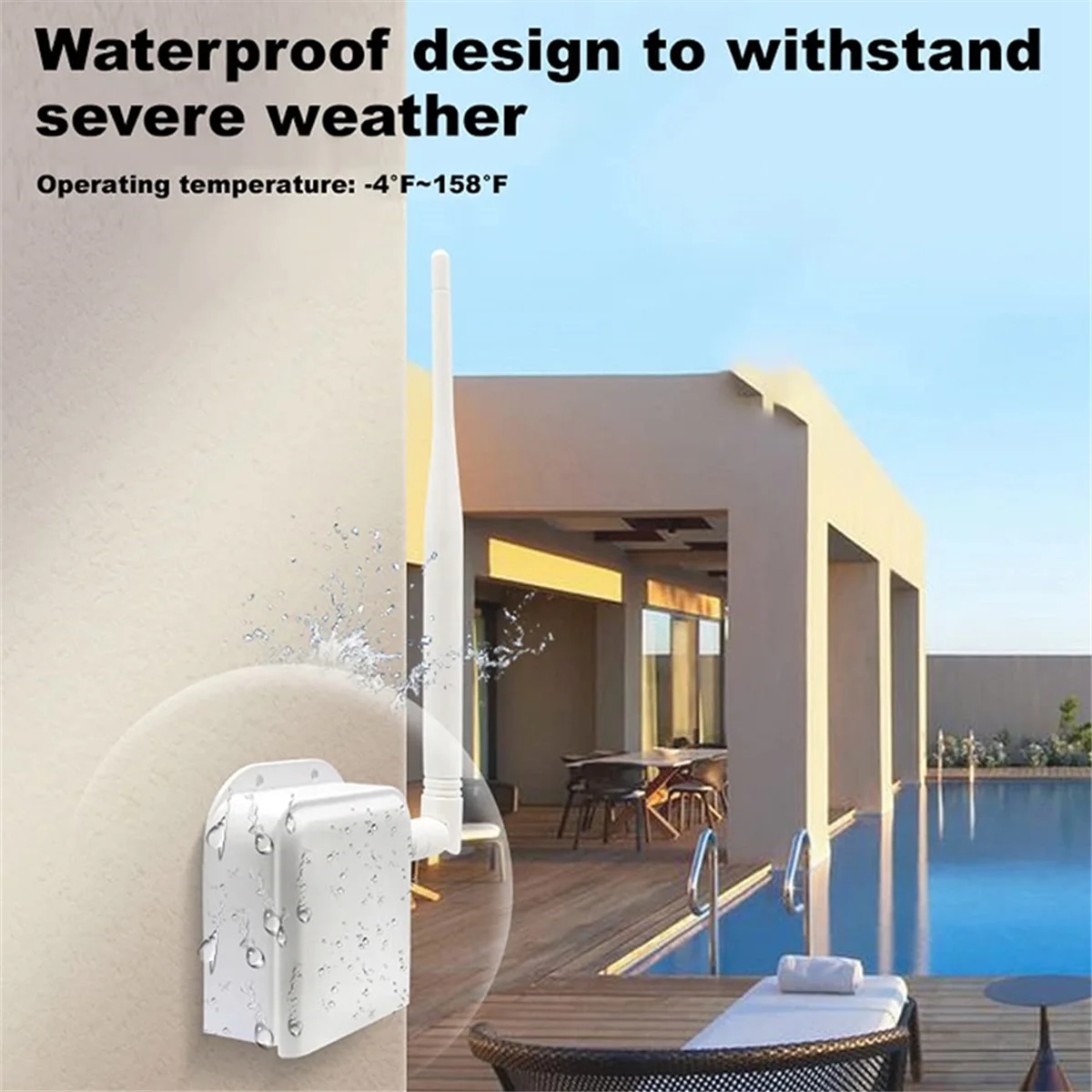 ABGN جسر لاسلكي من نقطة إلى نقطة وصول لاسلكي طويل المدى مع هوائي عالي الكسب، مكرر جسر WiFi 2.4G قابس أمريكي