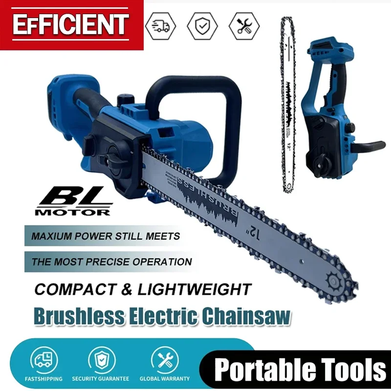 tronconneuse-sans-fil-makita-18v-a-batterie-12-pouces-avec-graisseur-automatique-pour-la-coupe-d'arbres-et-le-sciage-du-bois