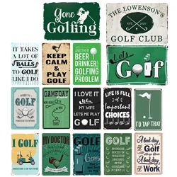 1pc Vintage Golf Sign Sports Metal Sign Golf for Man Cave Life is Full of Important Choices Wall Decor for Bedroom Bar 8x12 Inch