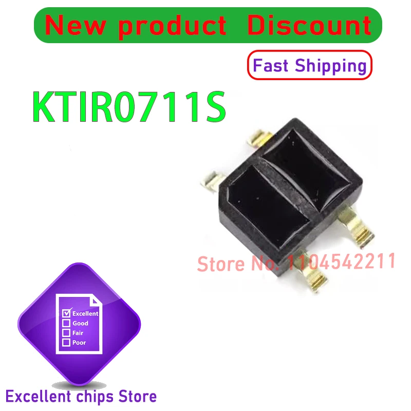 KTIR0711S KTIR0711 SMD reflective photoelectric switch sensor  sensing distance 1mm 20PCS-100PCS/LOT