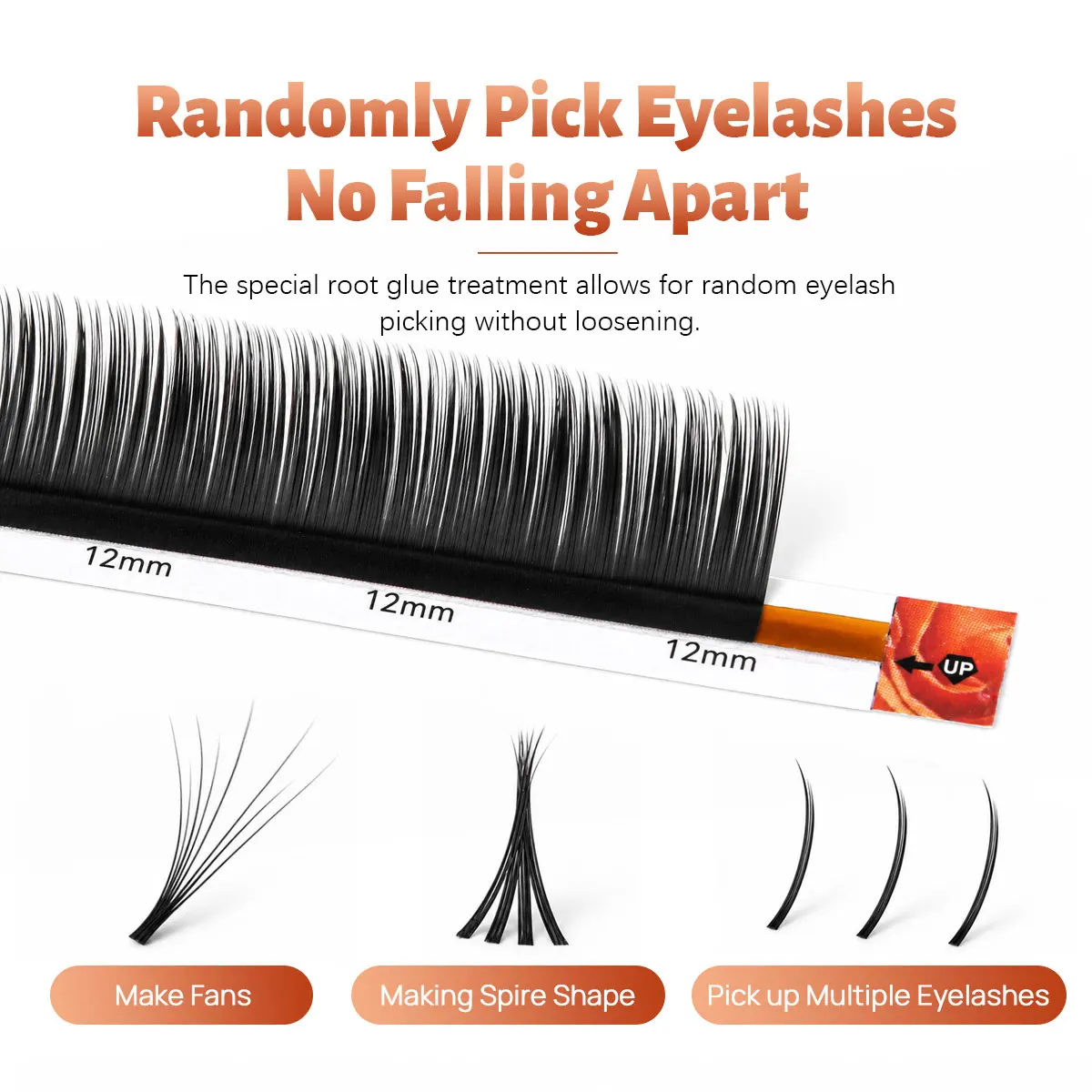 MASSCAKU 0.07 Wet Camellia Eyelash Extension D LJ LB LC LD UJ UB UC UD Natural Soft Faux Natural Individual Eyelashes