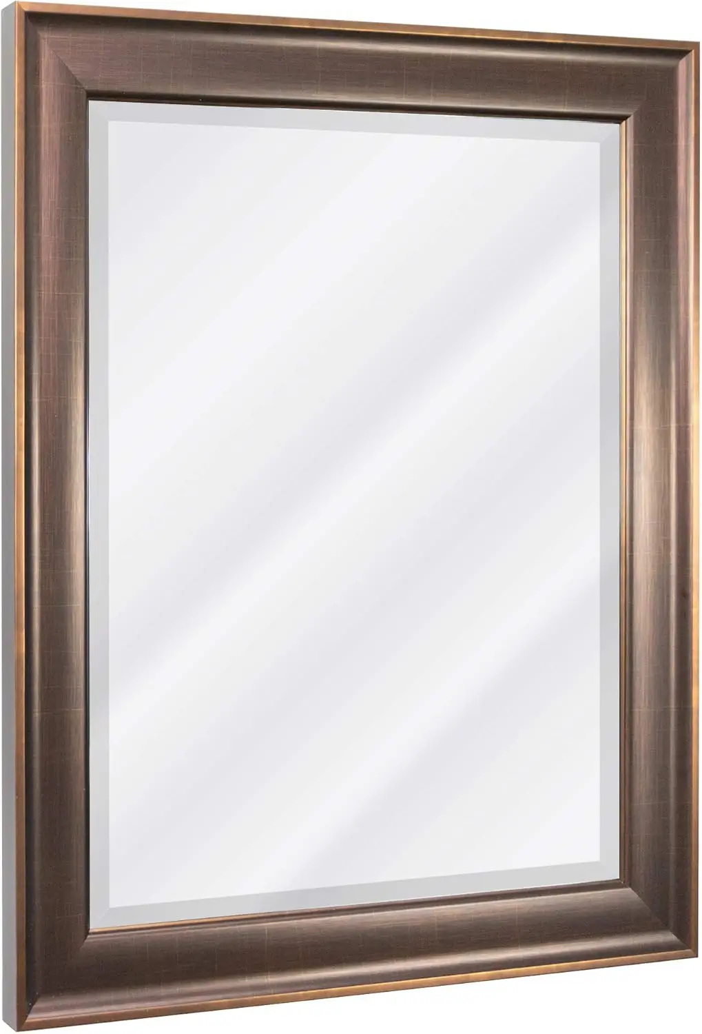헤드 웨스트 브론즈 구리 오일 마찰 프레임 베벨 벽걸이 화장 거울, 벽 장식용 장식 거울, 직사각형