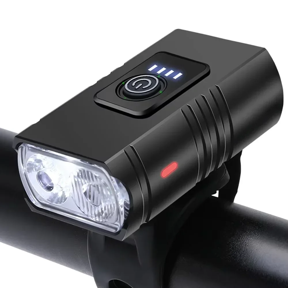 USB Rechargeable T6 LED Bike Light 6 Modes Front MTB Bicycle Headlight Flashlight Cycling Lamp for Night Riding Safety