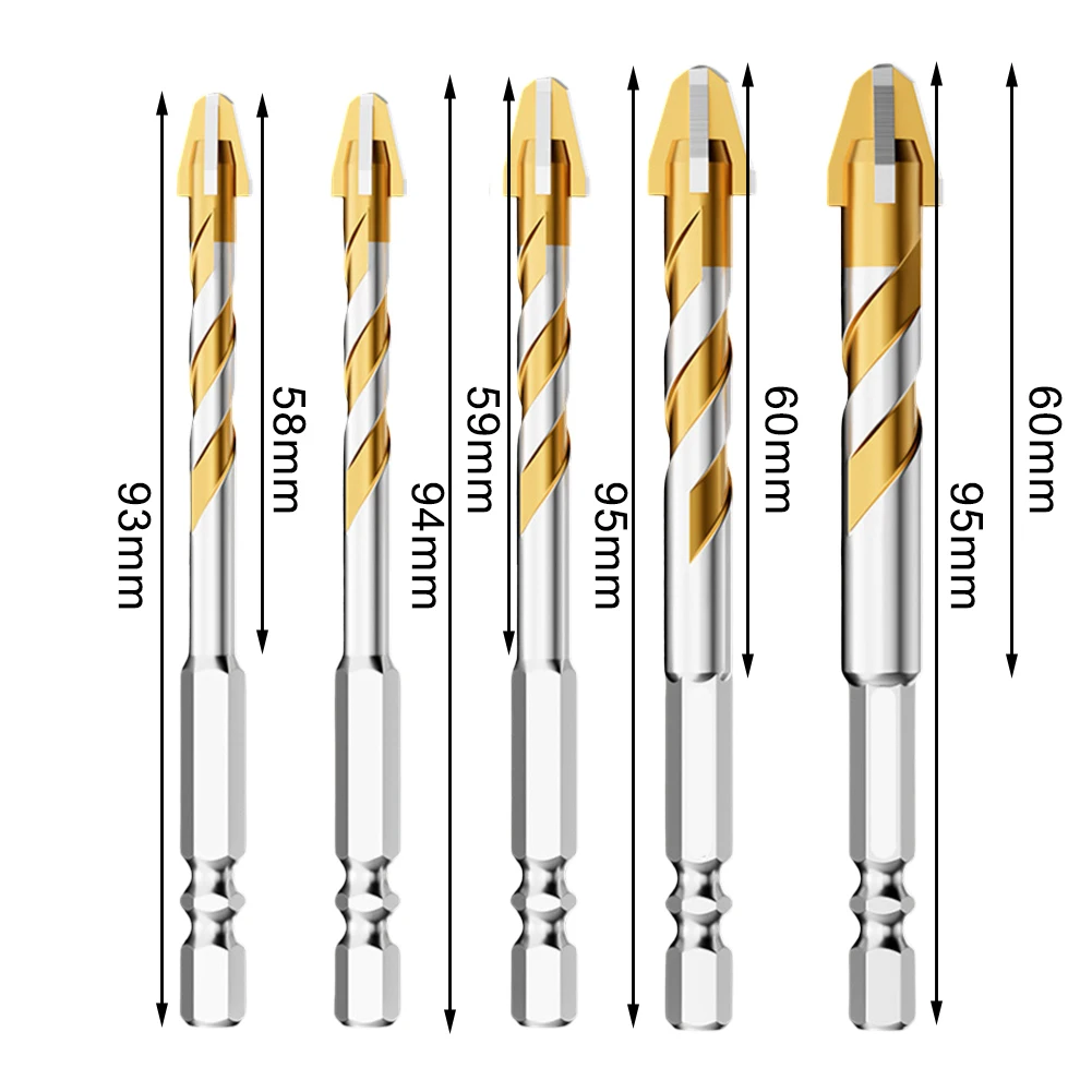 Fliesenbohrer-Set, 9-Blatt-Bohrer-Set, Heimwerker, Bohrer-Set mit neun Klingen, elegante Verpackung, verbesserte Stabilität