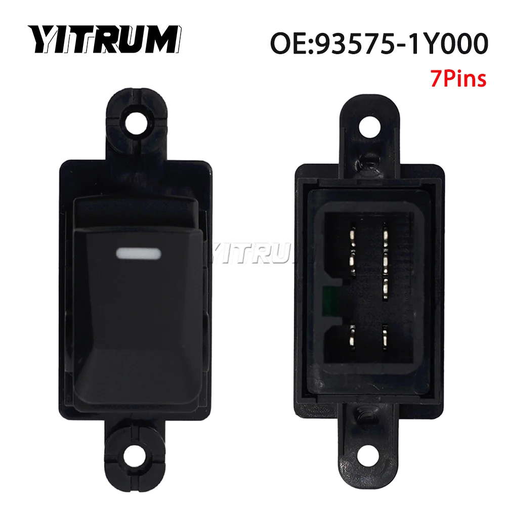 YITRUM 93570-1Y200 93570-1Y500 93575-1Y000 LHD Master Window Switch Passenger Rear Button For Kia Morning Picanto 2011 2013