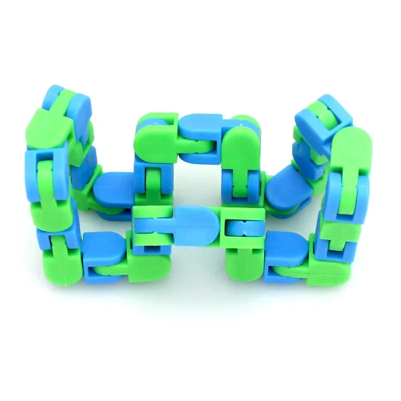 1/5 pièces Fidget jouets vélo chaîne piste farfelu pistes 24 noeuds fluide Bracelet rotation chaîne Anti-Stress jouet sensoriel Figet jouets