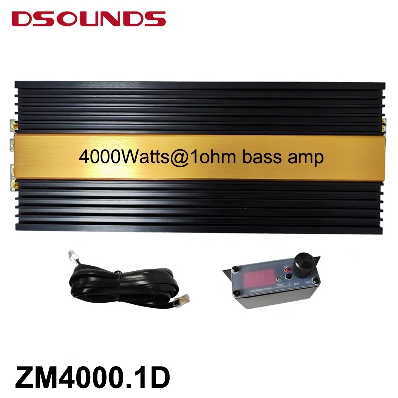 4000 Wrms bei 1 Ω Bass-Auto-Verstärker, koreanisches Design, Mono-Block-Auto-Audio-Verstärker für Auto-Subwoofer