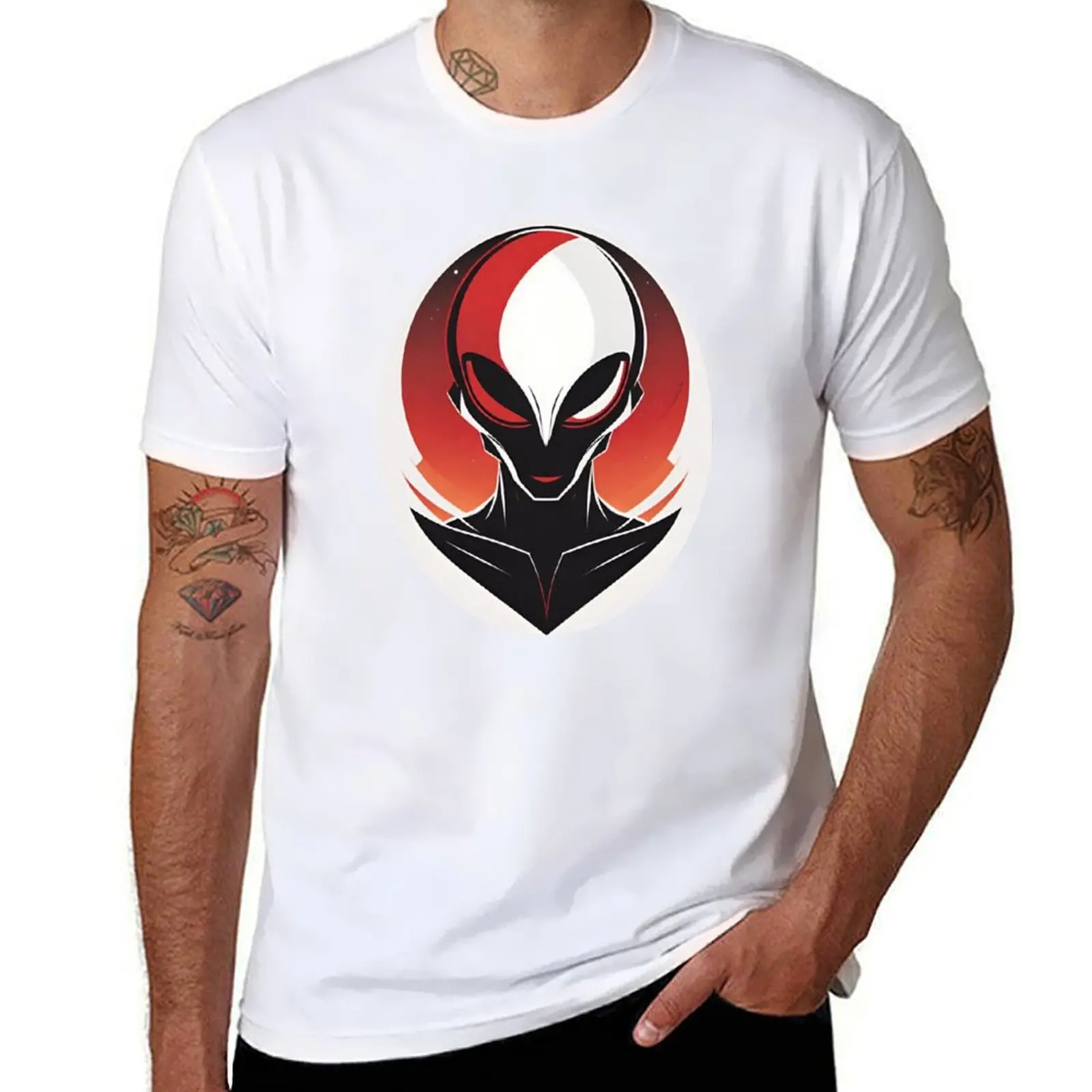 Camiseta Cosmic Reverie: Crimson Encounter, camiseta de lujo para hombre, camisetas gráficas