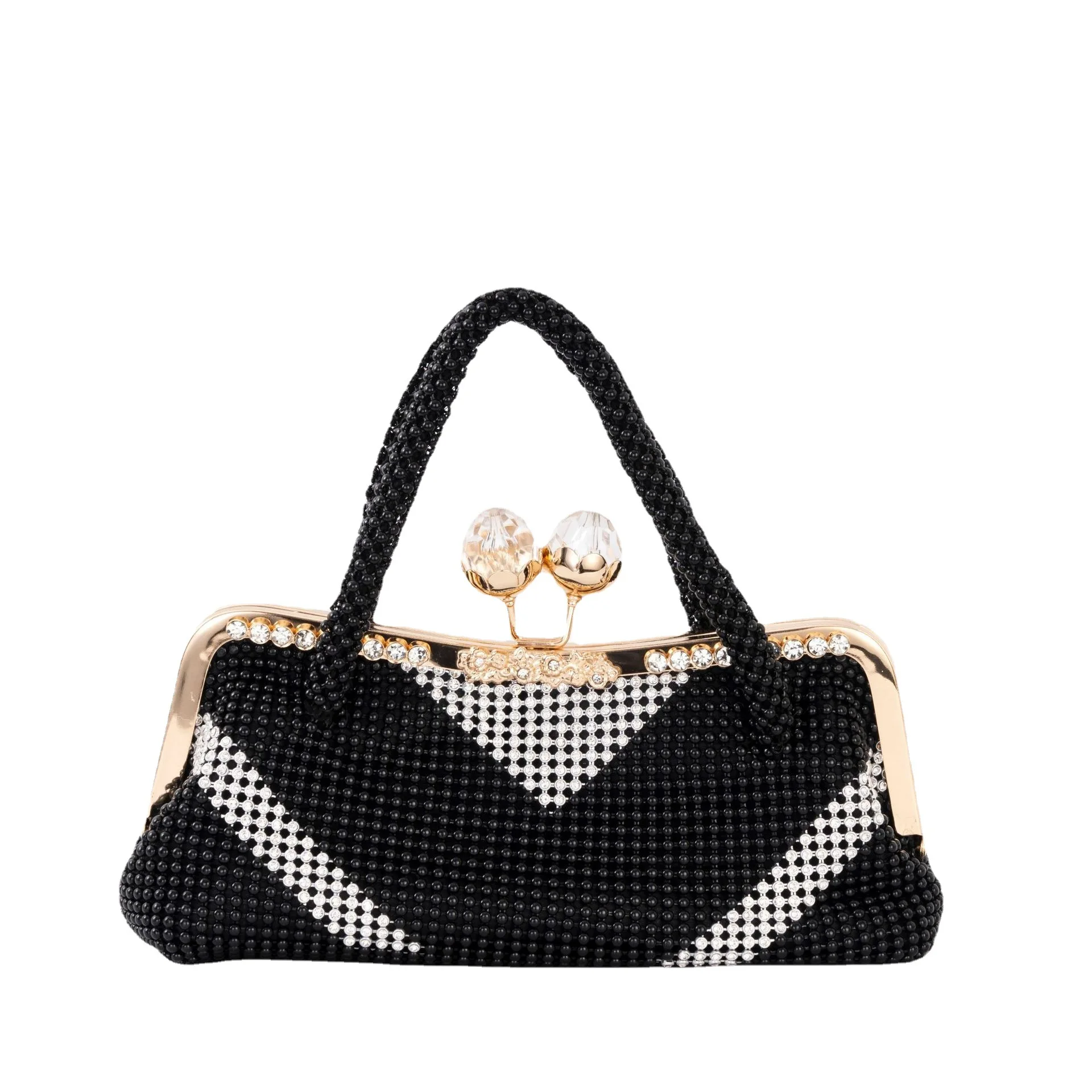 Annual Diamond-encrusted Portable Dinner Bag With Dress Banquet Versatile Oblique Span Bag Fashionable Women's Sac De Luxe Femme