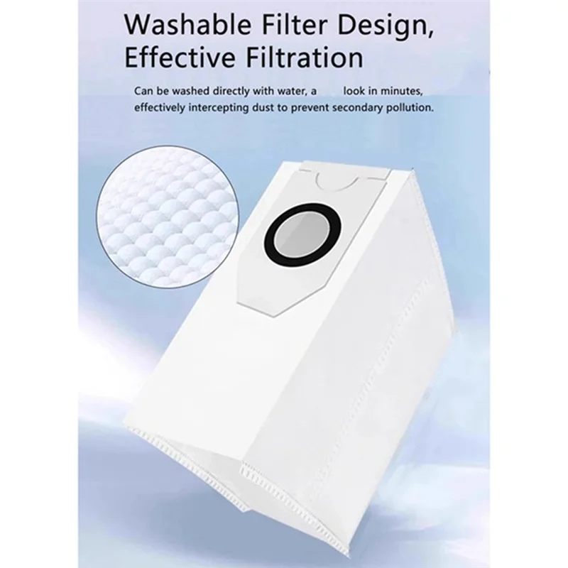 

-SPOR 25 шт. для робота-пылесоса Midea V12, моющаяся основная боковая щетка, ткань для швабры, фильтр Hepa, мешок для пыли, запасные части