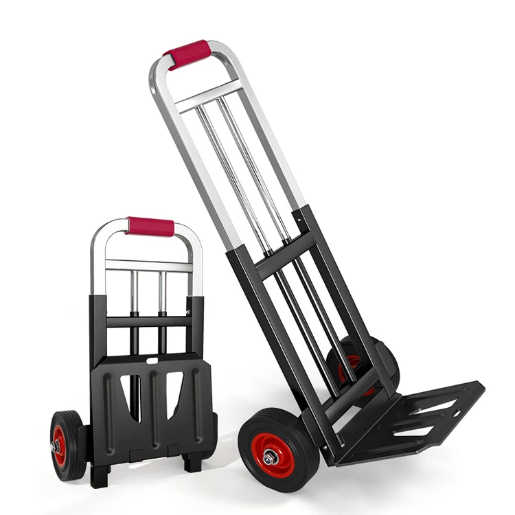 

Baot Aluminum Folding Luggage Cart Hand Truck And Dolly Trolley Cart Sack Mini Trolley