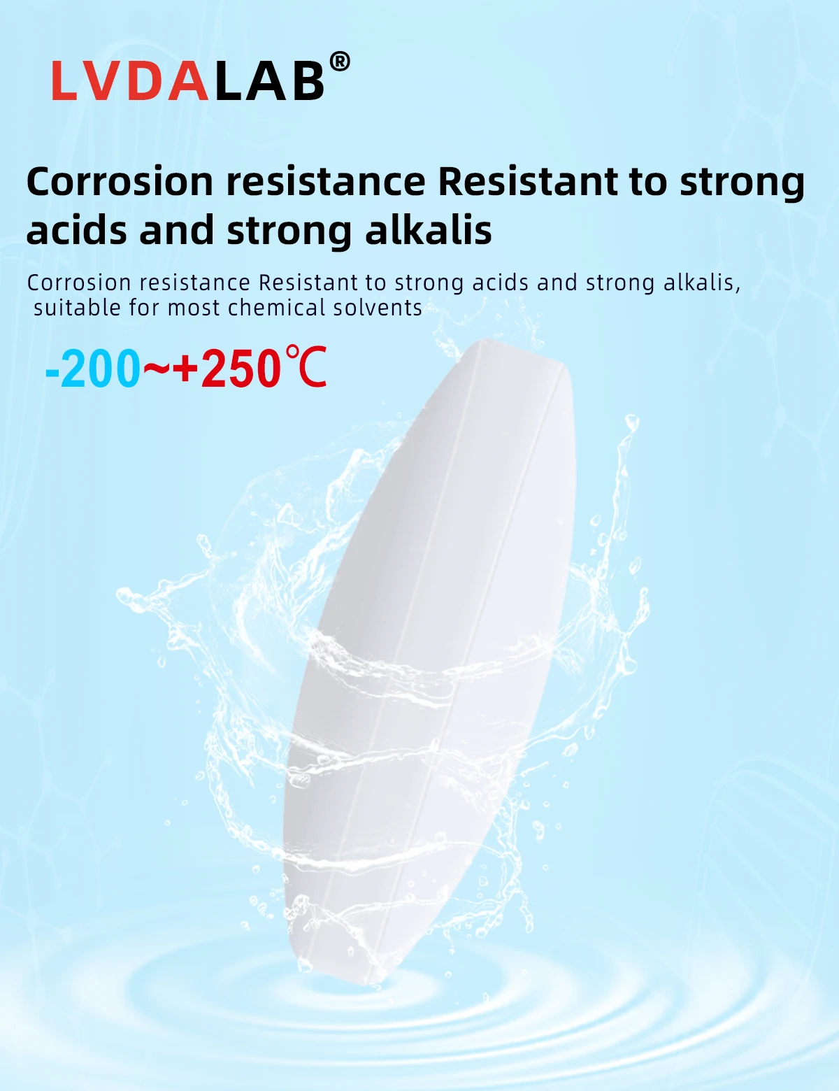 DXY 5pcs/lot 10pcs/lot  Lab PTFE Stirring Magnet Corrosion-Resistant Acid-Resistant for Chemical Solvents -Type A