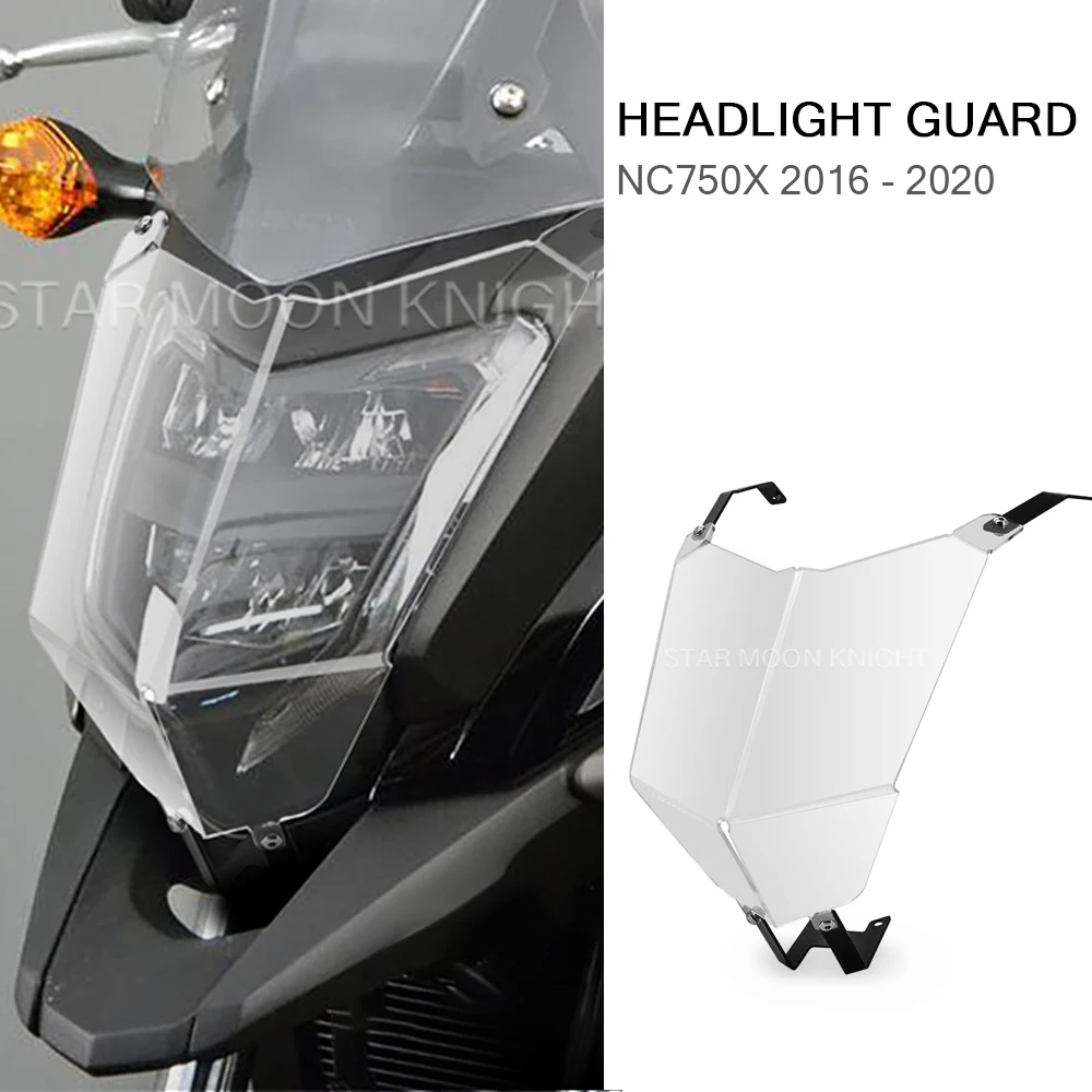 For Honda NC750X NC 750 X 2016 - 2018 2019 2020 Motorcycle Accessories Headlight Protector Light Cover Protective Guard Acrylic