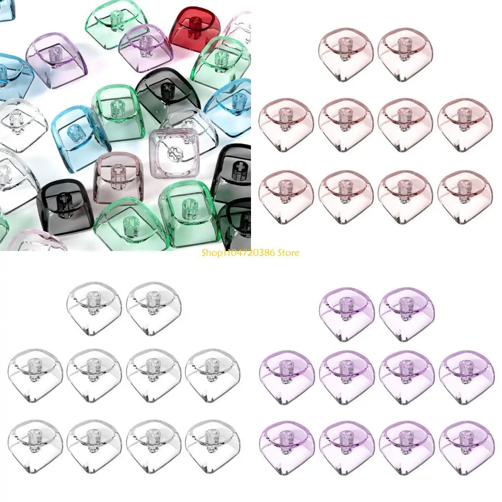 K0EA Full 10key Set Transparents Layer MX Compatible Keycaps for Mechanical Keyboards