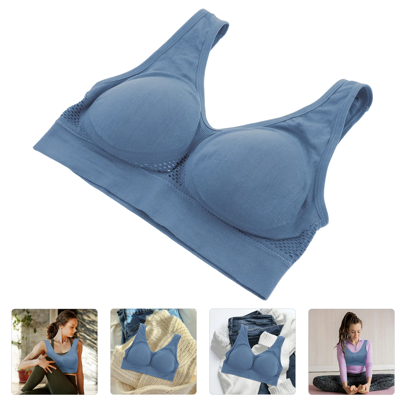 

High Support Sports Bra Shockproof Anti Sagging for Women Breathable Running Yoga Gym Workout Fitness Underwear