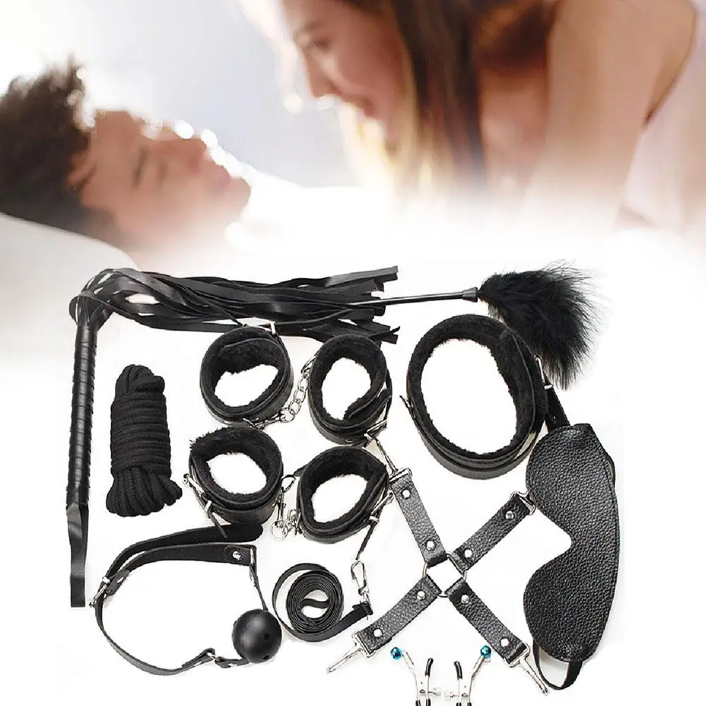 مثير الجلود BDSM أطقم الذراع الموثق قفاز الأكمام أفخم الجنس عبودية سوط الكمامة الحلمة المشابك K9 الجنس لعب للأزواج لعبة Acces C3D0 #1