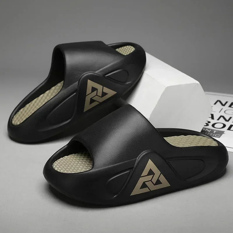 Fashion Outdoor Beach Shoes Men's Soft Air Cushion Casual Slippers EVA Extra-thick Sole Sandals  Summer Out Sandalias Hombre 슬리퍼