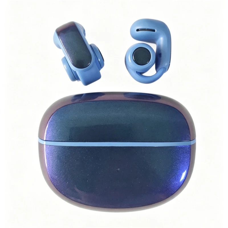 V12 Open Earphone HiFi Stereo HD Mic Call Headphones Outdoors