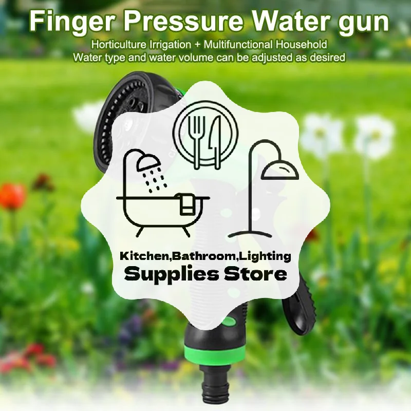Garden Hose Spray Nozzle 7 IN 1 Adjustable Spray Modes Non Slip Grip For Lawn Car Washing Garden Watering