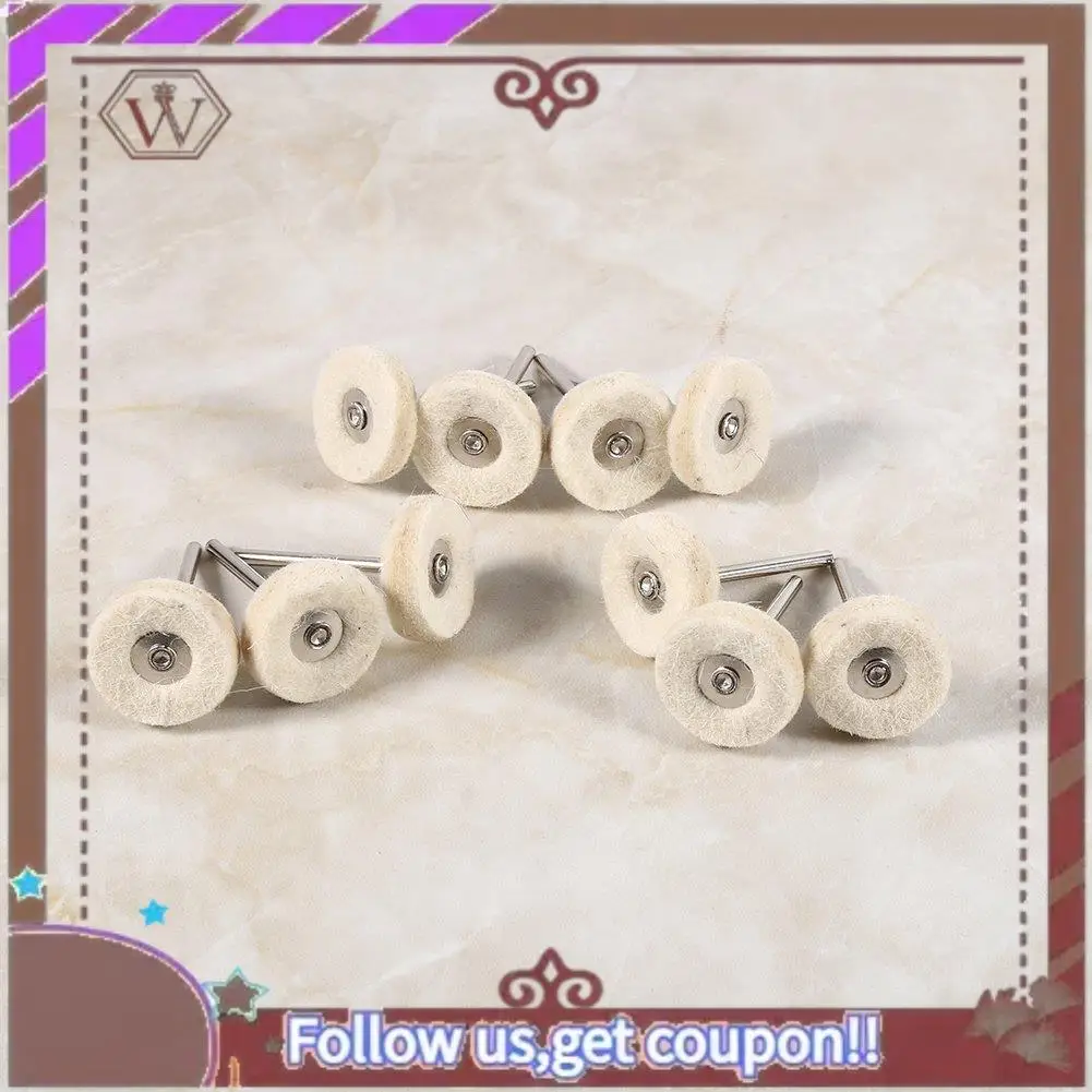 

(New)-10 Pieces 25Mm Felt Installation Polishing Pad Jewelry Polishing Polishing Polishing Pad Set T-Shaped Rotary Drill Grinder