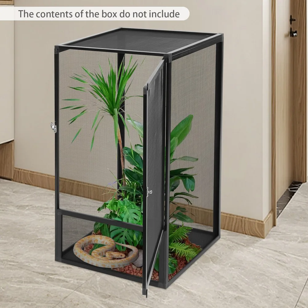 

Easy Assembly Reptile Feeding Enclosure - 45"x45"x80" Pet Net Box
