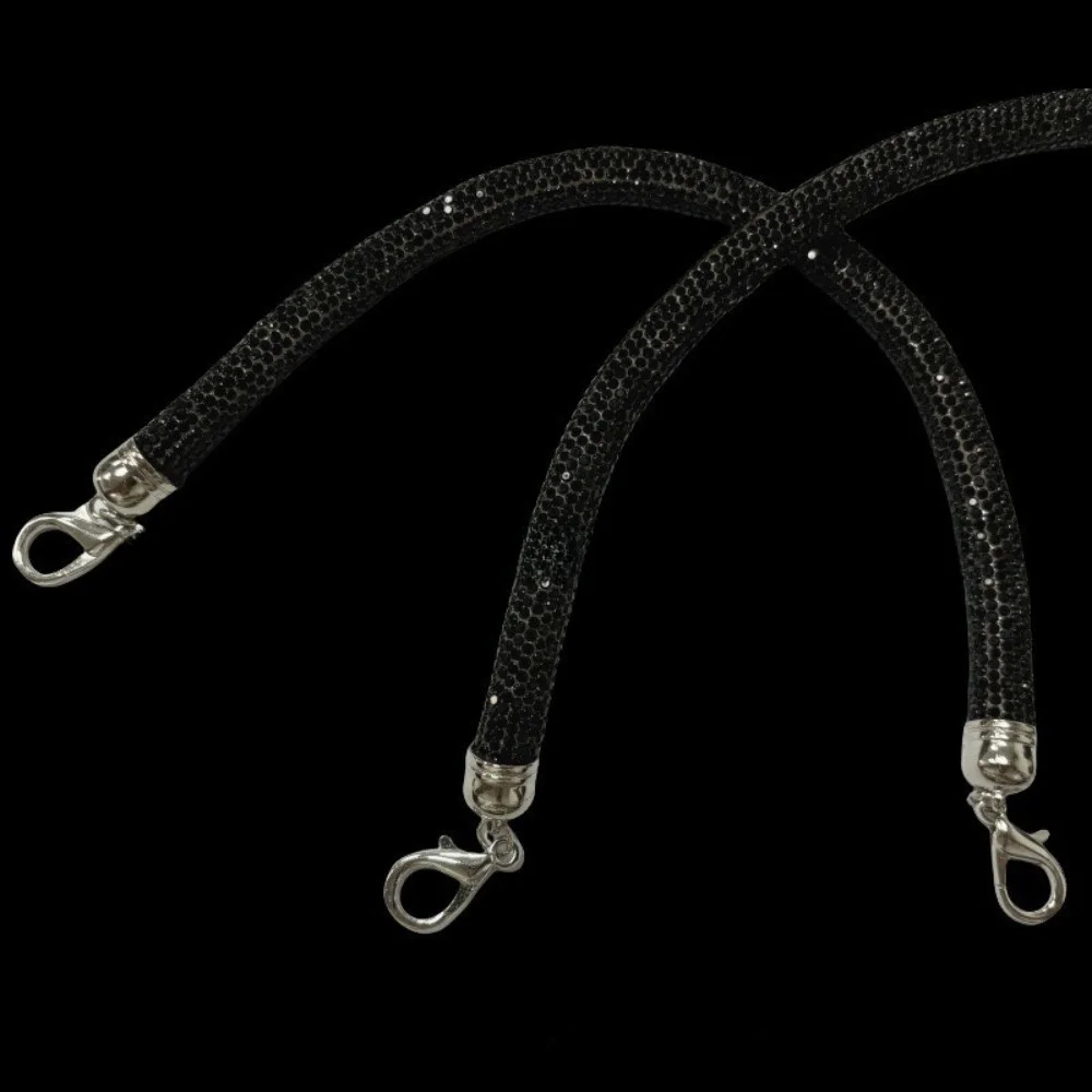 30cm Length Rhinestone Bag Strap Crossbody Design Chain Handle Full Crystal Wrist Chain Shoulder Strap DIY Replacement Accessory