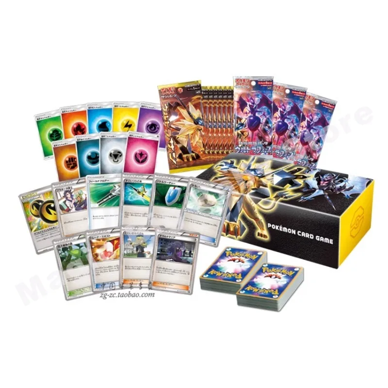 Oryginalna oryginalna karta Pokemon Trading PTCG Ultimate Day & Month Trainer Group Grandmaster Box Prezent dla dziecka