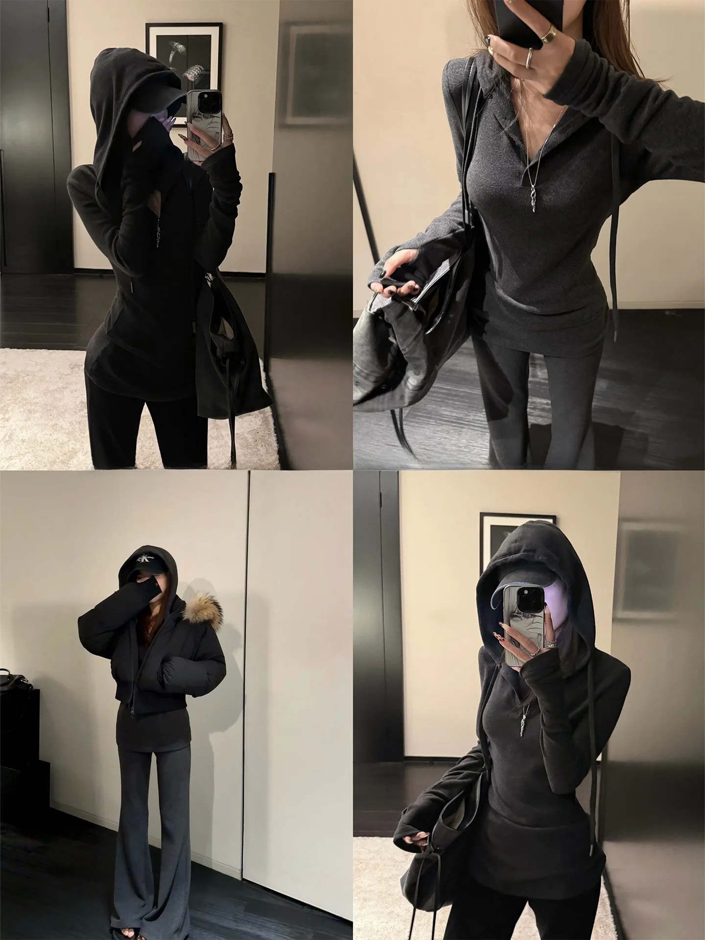 

YOLO OP Свободный повседневный наряд с воротником Генри, комплект брюк для женщин, расклешенные брюки с микро-расклешенными брюками, удобная уличная одежда